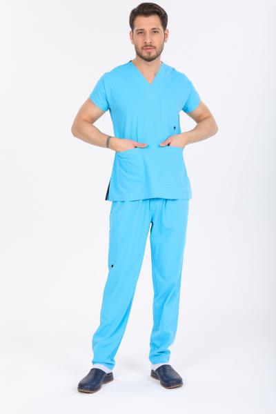 RNK-1015 TURKUAZ LİKRALI ÖZEL KUMAŞ