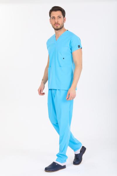 RNK-1015 TURKUAZ LİKRALI ÖZEL KUMAŞ