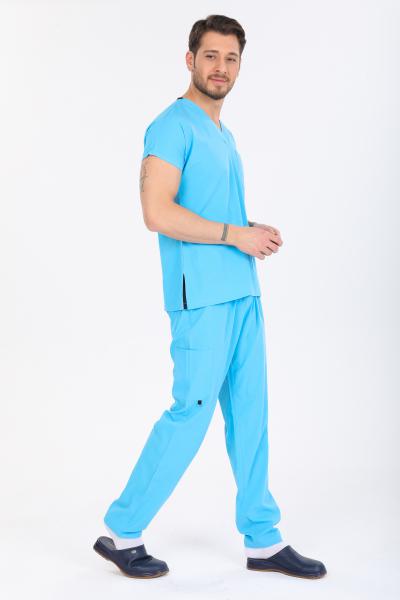 RNK-1015 TURKUAZ LİKRALI ÖZEL KUMAŞ