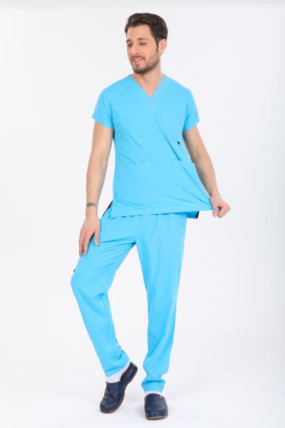 RNK-1015 TURKUAZ LİKRALI ÖZEL KUMAŞ