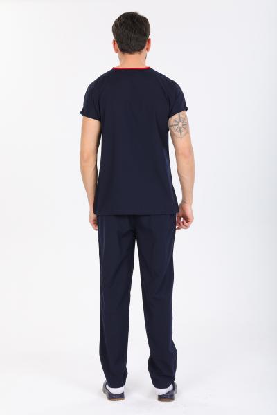 RNK-1023 LACİVERT LİKRALI ÖZEL KUMAŞ