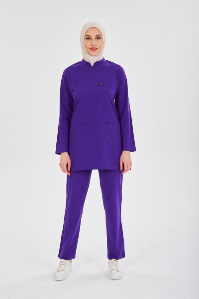 RNK-TST0011 MOR  LİKRALI COMFORT TESETTÜR TAKIM