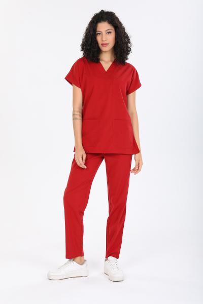 RNK-0007 KIRMIZI LİKRALI COMFORT KUMAŞ