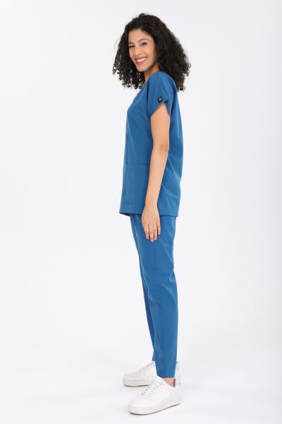 RNK-0025 PETROL MAVİSİ LİKRALI COMFORT KUMAŞ