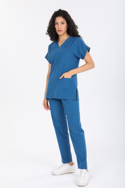 RNK-0025 PETROL MAVİSİ LİKRALI COMFORT KUMAŞ