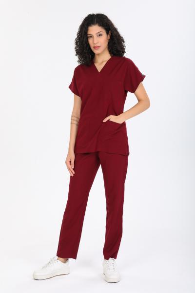 RNK-0011 BORDO LİKRALI COMFORT KUMAŞ
